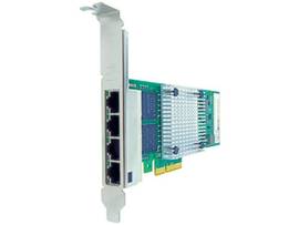 AXIOM 10/100/1000MBS QUAD PORT RJ45 PCIE X4 NIC CARD FOR DELL - 540-BBHB