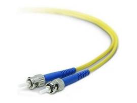 BELKIN DUPLEX FIBER OPTIC CABLE ST/ST 2M