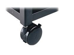 BRETFORD 5 HARD RUBBER CASTER SET, 2 LOCKING