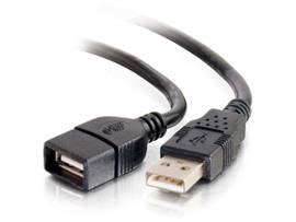 C2G 3m USB Extension Cable - 2.0 M/F Black