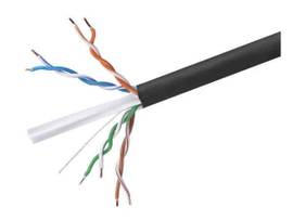 MONOPRICE CAT6 ETHERNET BULK CABLE - SOLID_ 550MHZ_ UTP_ CMR_ RISER-RATED_ PURE BARE COPPER WIRE_ 23AWG_ 500FT_ BLACK_ (UL)