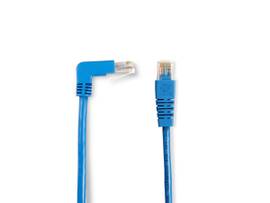 BLACK BOX CORP CAT5E 90 DWN TO STR PATCH CABLE BLUE 3