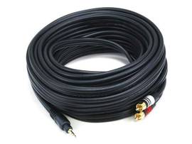 MONOPRICE STEREO M TO 2RCA M CABLE 35FT - BLACK