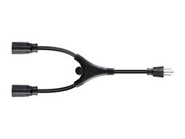 MONOPRICE SPLITTER POWER CORD 120V BLACK 1.5FT