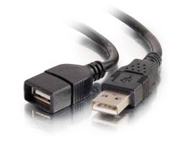 C2G 1m USB Extension Cable - 2.0 M/F Black