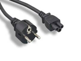 MONOPRICE POWER CORD - CEE 7/7 (GERMAN AND FRENCH) TO IEC 60320 C5 18AWG_ 5A/1250W_ 250V_ 2-PRONG_ BLACK_ 6FT