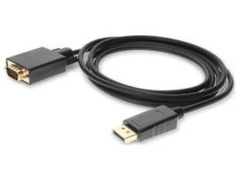 ADD-ONDISPORT2VGA6F 6.0FT DP TO VGA M/M BLACK