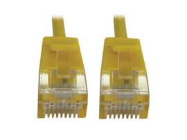 TRIPPLITE CAT6 CABLE SNAGLESS SLIM M/M YELLOW 20FT