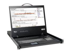 TRIPP LITE 8-PORT VGA KVM CONSOLE W/ 19 LCD MON