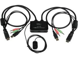 2 PORT USB HDMI CABLE KVM SWITCH