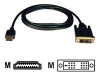 AV Cable - HDMI Left Connector - Male Left Gender - DVI Right Connector - Male R