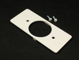 LEGRAND-WIREMOLD NM SGL RECEPT FACEPLATE 5500 FOG WH (PKG OF 10)