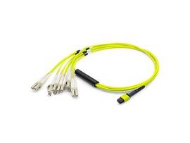 AddOn 2m MPO (Female) to 12xLC (Male) 12-strand Yellow OS2 Multiple Riser Fiber