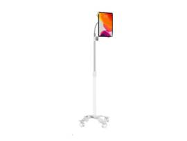 CTA DIGITAL COMPACT GOOSENECK FLOOR STAND FOR 7-13-INCH TABLETS (WHITE)