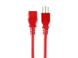 MONOPRICE 10FT 18AWG RED POWER CORD CABLE WITH 3 C