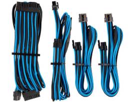 CORSAIR PREM INDIVIDUALLY SLEEVED DC CBL STRTR KT TYPE 4 GEN 4 BLU/BL