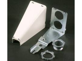 LEGRAND-WIREMOLD STL ADJUST OFFSET CONNECTOR WHT (PKG OF 5)