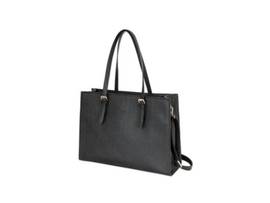 INTRACOM TOP LOAD, FITS MOST NOTEBOOKS UP TO 15.6, WATER-REPELLENT, DURABLE VEGAN LEATHER, DETACHABLE SHOULDER STRAP AND CARRY HANDLES, ZIPPERED