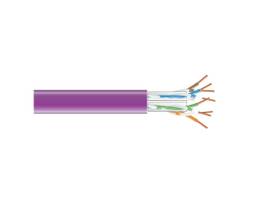 CAT6 550-MHz Solid Ethernet Bulk Cable - Unshielded (UTP), CMR PVC, Purple, 1000