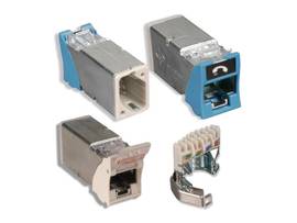 SIEMON COPPER, OUTLET, ULTRAMAX, UTP, CATEGORY 6A SHIELDED, RJ45, HYBRID, BLACK, PUNCH DOWN, T568A/B,