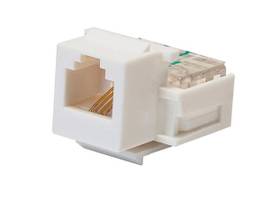 MONOPRICE RJ11 TOOLLESS KEYSTONE JACK_ WHITE