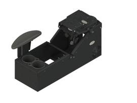 GAMBER KIT - UNIVERSAL SLOPED FRONT CONSOLE WITH CUP HOLDER, ARMREST AND 7160-0220; INCLUDES 3 FACEPLATES AND 3 FILLER PANELS.