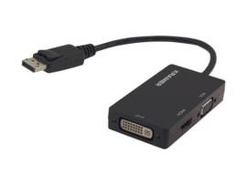 KRAMER DISPLAYPORT TO TO DVI, HDMI OR VGA ADAPTER CABLE
