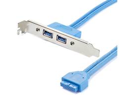 2 PORT USB 3 A FEMALE SLOT PLATE ADAPTER