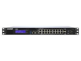 QNAP QGD-1602-C3558-8GB-US 16- PORT SWITCH, INTEL ATOM C3558 4C 2.2 GHZ PROCESSOR, 8GB DDR4 SODIMM RAM (2 X SODIMM SLOT MAX 64GB)