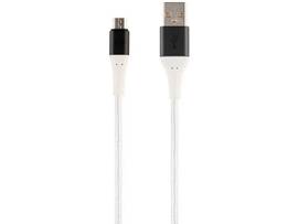 MONOPRICE ATLASFLEX SERIES DURABLE USB 2.0 MICRO B TO TYPE-A CHARGE & SYNC KEVLAR-REINFORCED NYLON-BRAID CABLE_ 6FT_ WHITE