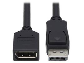 DisplayPort Extension Cable with Latch, 4K x 2K (3840 x 2160) @ 60 Hz, HDCP 2.2