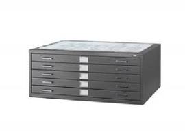 5-DRAWER STEEL FLAT FILE FOR 36INCH X 48INCH DOCUMENTS