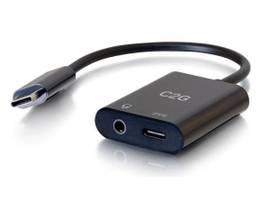 C2G USB C TO AUX AND USB C ADAPTER
