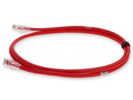 ADD-ON 6FT RJ-45 M/M CAT6A RED CU PVC PATCH CBL