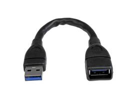 6IN BLACK USB 3.0 EXTENSION CABLE A TO A