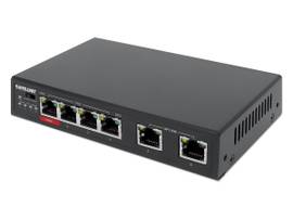 6-PORT FAST ETHERNET SWITCH WITH 4 POE PORTS (1 X HIGH-POWER POE)