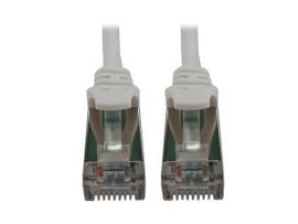 TRIPPLITE CAT6 CABLE SHIELDED SLIM M/M WHITE 10FT