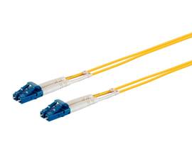 MONOPRICE SNGL-MODE FBR OPTC CBL - LC/LC, 9/125  TYPE, DPLX, YEL, 1M