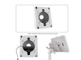 CTA DIGITAL DOUBLE VESA WEDGE & OUTLET,WHITE