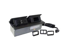 C2G WIREMOLD DEQUORUM BLACK USB DUAL 2A