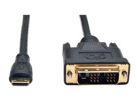 AV Cable - Mini HDMI Left Connector - Male Left Gender - DVI Right Connector - M