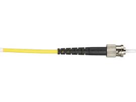 Single-Mode 9.0-Micron Duplex Fiber Optic Cable ST ST PVC 2-m 6.5-ft.