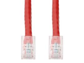 ADD-ON 1FT RJ-45 M/M CAT6A RED CU PVC PATCH CBL