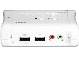 TRENDNET 2-PORT USB KVM SWITCH KIT W/AUDIO (INCLUDE 2 X KVM CABLES)