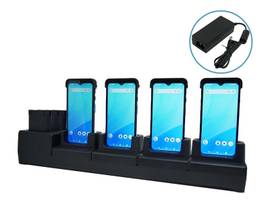 UNITECH PA768 4-TERMINAL + 4-BATTERY CHARGING CRADLE