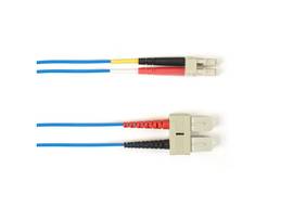BLACK BOX CORP 62.5 MM FO PATCH CABLE DUPLX, PLENUM, BLUE, SCLC