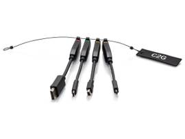 C2G HDMI DONGLE RING DP MDP USBC MICROHDMI
