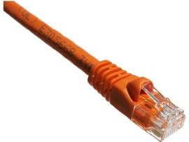 AXIOM 50FT CAT5E 350MHZ PATCH CABLE MOLDED BOOT (ORANGE)