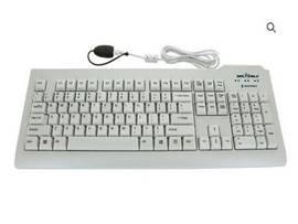 SEAL SHIELD SEAL CLEAN WATERPROOF KEYBOARD W/ KEY LOCKING FUNCTION - DISHWASHER SAFE - ISO /QWERTY / SLOVAK / QUICK CONNECT USB CABLE / WHITE - CE / C