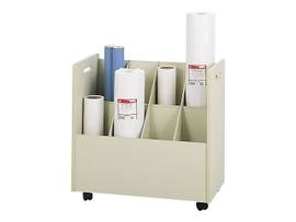 SAFCO WOOD MOBILE ROLL FILE